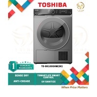 (OWN LORRY DELIVERY KLANG VALLEY) TOSHIBA HEAT PUMP TUMBLE DRYER 9KG TD-BK100GHM(SK)/ 10KG TD-BK110G