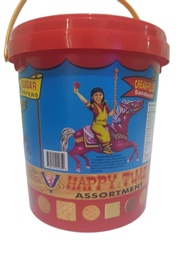 M.Y. San HAPPY TIME Assorted Biscuits - any pail color available (1 pail x 1.5 kilograms)