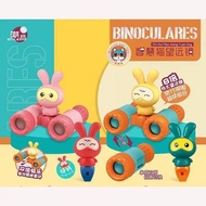 Children Cartoon Telescope Height 8 Times Glasses Whistle Baby Travel Adventure Binoculars Detachabl