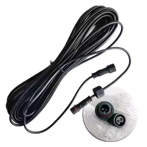 2 Pin Plug Solar Cable Extension 3 Meters/5M/10M Waterproof Male and Female Extension Line Street Li