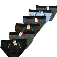 12/6 PCS COTTON Plain BRIEF,Random color brief with lining, Murang brief,Brief for men, Good quality