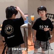 2026 Fashion 2026 [180g Pure Cotton Back Hemming] ZTZ0444#夏季新款男女童装卡通动漫印花短袖tCOD KWQV