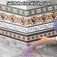 MAGICIAN1BH Wall Base, Thickened Self Adhesive Skirting Line, Fashion Anti-collision 5/10 Meter Soft