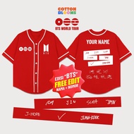 BTS baseball jersey 1-day customArirang KPOP BTS baseball jersey/