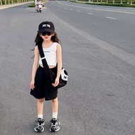 HYS  Girls Summer Short Pants Kids Girls Casual Pants Childrens Trousers