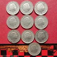 koin Belanda ratu Juliana 10 cent