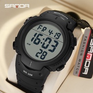 SANDA Digital Watch Men Military Army Sport Stopwatch Wristwatch Top Brand Luxury LED Waterproof Male Electronic Clock 269