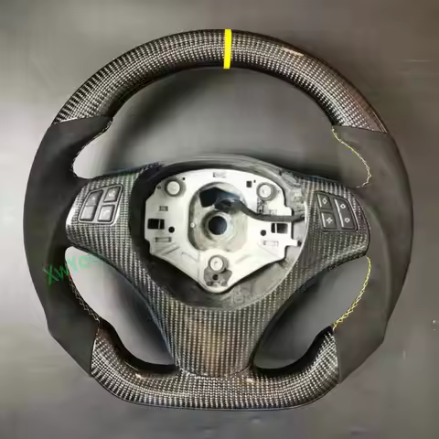 For BMW E84 E82 E83 E84 E87 E88 E89 E90 E92 E93 (No Paddle Shifts) 100% Real Carbon Fiber Car Steeri