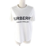 成色極佳的 BURBERRY 8008894 100% 純棉 logo 印花圓領短袖 T 卹 白色 SP 正品女款