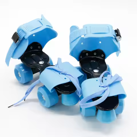 Children's Roller Skates Double Row Skates Roller Shoes Four-Wheel Inline Skates Skates for Adults a