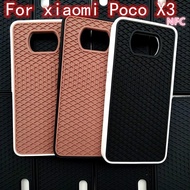 For Xiaomi 9T 9TPRO 10T 10TPro POCO M3 Redmi 9 9T M2 X3 PRO NFC x3pro Luxury Rubber Waffle Case Back