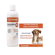 Curaseb Chlorhexidine 4% Shampoo for Cats and Dogs - 12oz