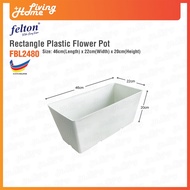 Felton Rectangle Plastic Flower Pot Planter Pot Small Size Length 46cm Felton Flower Pot FBL2480