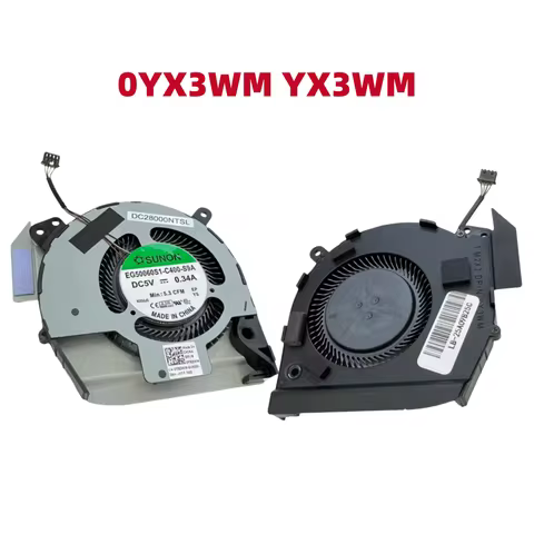 Laptop Replacement CPU Cooling Fan DC5V 0.34A EG50060S1-C400-S9A Original New for Dell Latitude 5401