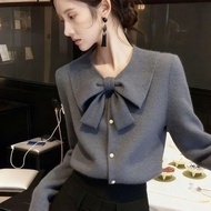 Autumn Winter Bow Knot Sweater - Comfortable Fit, Elegant & Lightweight