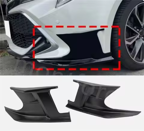 FOR 2019-2023 Toyota Corolla Auris E210 5DR Hatchback Front Bumper Lip Gloss Black real carbon fiber