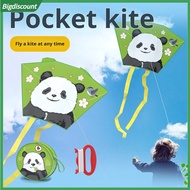 {BIG}  Outdoor Kite Mini Panda Kite for Kids Adults Easy to Fly Cartoon Design Perfect Gift for Boys and Girls Portable Pocket-sized with Storage Bag Ideal for Outdoor Beach