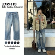 RETRO BLUE JEANS Men's Jeans - JEANS & CO -- BLUE REGULAR Jeans