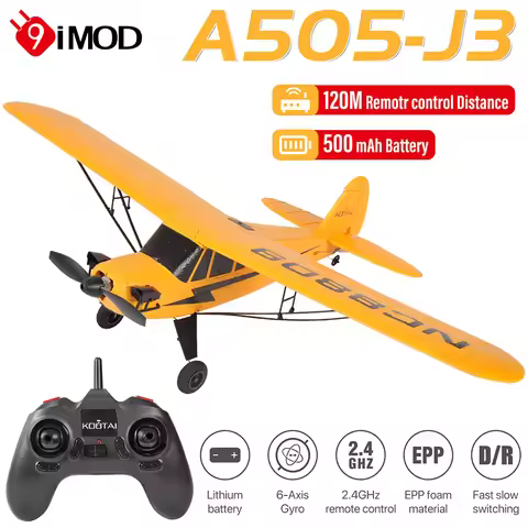 9IMOD A505 J3 RC Plane Remote Control Plane EPP 3D/6G 3CH Scale 2.4GHz Fixed Wing Aircraft Model for