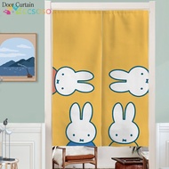 Cartoon Rabbit Cute Door Curtain Bedroom Door Curtain Kitchen Partition Curtain Perforation-free Bathroom Privacy Curtain