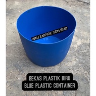 BEKAS PLASTIC,BLUE PLASTIC CONTAINER,TONG BIRU/Tong Drum Plastik/Empty HDPE Drum/Bekas Air/Blue tong