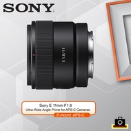Sony E 11mm F1.8 APS-C Ultra-Wide-Angle Prime for APS-C Cameras