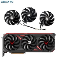 T129215BU RX7700XT 7800XT Fan For PowerColor Radeon RX 7700 7800 XT 12GB Red Devil OC Graphics Card 