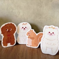 婚禮週邊 | 客製插畫毛孩拍照立牌 地面立牌 婚禮背板 似顏繪