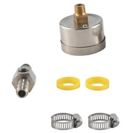 (RSDF) Universal Fuel Pressure Gauge 1/8 NPT(140 Psi) with 3/8 Inch Fuel Line Fuel Pressure Gauge Se