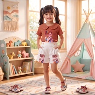 Latest viral girls' outfits, village girls' outfits with glasses, 1-8 years old girl clothes set