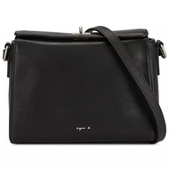 Agnes'b | Genuine Leather Black Shoulder Bag|Men Women Available|Crossbody Bag * White House Denim D