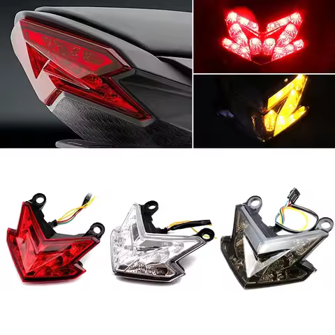 Motorcycle Taillight Brake Stop Indicator Tail Lamp Led Rear Light Turn Signal Lights For Kawasaki Z