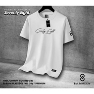 KATUN Seventy EIGHT Distro Men's T-shirt Cotton Combad 24s/Original Men's Distro T-shirt/Adult Men's