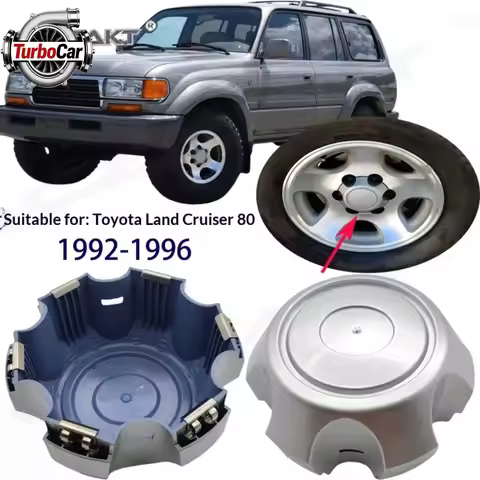 4Pcs For Toyota Land Cruiser LC80 FZJ80 HZJ80 1992-1996 Car Wheel Hubcap Cover Protective Auto Hub C