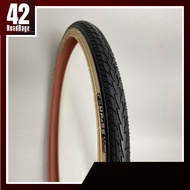COMPASS 26x1-38 Bicycle Tire Cream Rim (37-590) Suitable For Vintage Classic Style MAX 50 PSI.