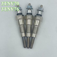 3PCS Preheater 3TNV70/3TNV76 Engine Glow Plug Glow Bar Excavator Parts U10/15/17/18