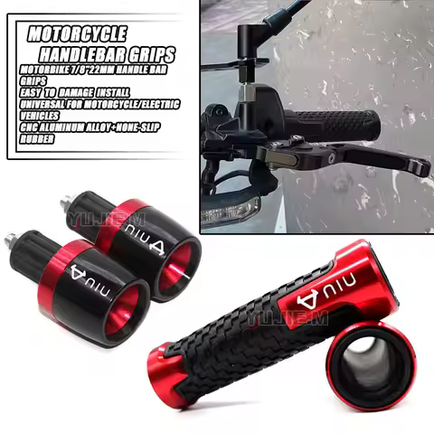 For Niu N1 N1S M1 U1 M+ Ngt U+ A /B NQi MQi UQi GT /GTS 2018-2023 Handle Bar Grips 7/8" 22MM Motorcy