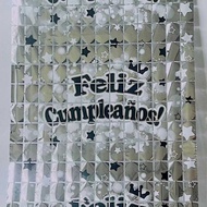 Square Rain Silk Curtain English Bright Color Party Ceremony Background Decoration Rain Silk Curtain