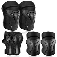 Adult/Youth/Kids Knee Pads Elbow Pads Wrist Pads Youth Protective Gear Set for Skateboarding Cycling