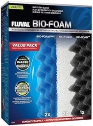 Fluval 206/207 Bio Foam Value Pack, Replacement Aquarium Filter Media