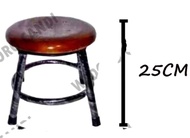 Harga Promo Kursi Cafe / Kursi Bakso Dingklik Kayu Bangku Besi Pendek / Sedang / Panjang