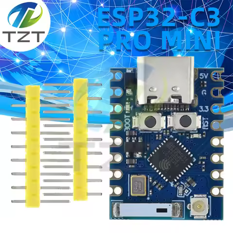 TZT ESP32-C3 Pro Mini Development Board WiFi Bluetooth Ultra-small Size ESP8266 ESP32 C3 ESP 32 For 