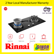 Rinnai 2 Burner Flexi Hob Built-in Gas Hob (Glass) RB-782G / RB782G Cooktops