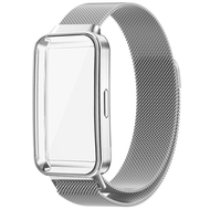 Metal วัสดุ สแตนเลสสตีล สายนาฬิกา + TPU เคส For Huawei Band 10 สาย เคส นาฬิกา สมาร์ทวอทช์ เคสกันรอยห