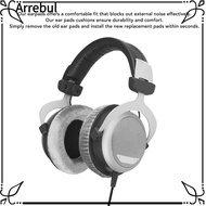 ARREBUL 2PCS Replacement Ear Pads, 100mm Velvet Noise Isolation Ear Cushions, Soft and Comfortable M