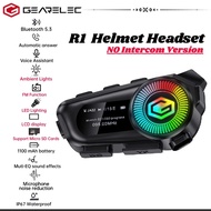 GEARELEC R1 Moto Helmet Headset With LCD Display Support FM/SD Card/Ambient Light/ P67 Waterproof