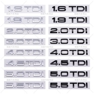 Automobile 2.0TDI 3.0TDI 4.0TDI 1.6TDI 1.9TDI labeling suitable for Audi displacement labeling car s
