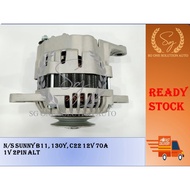 NISSAN SUNNY B11, 130Y, C22 12V 70A 1V 2PIN ALTERNATOR