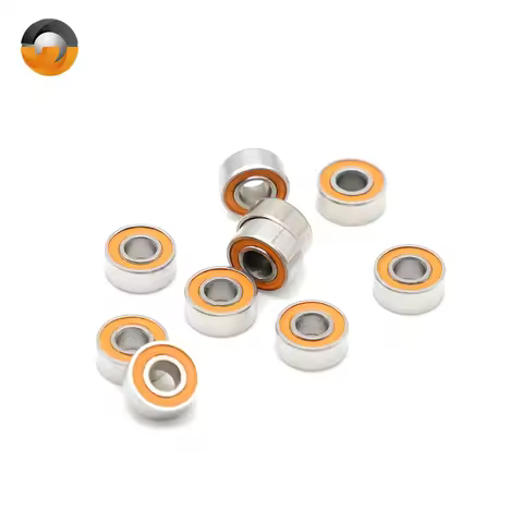 7x14x5 mm S687RS CB Bearing (2PCS) ABEC-7 Stainless Steel Hybrid Ceramic Ball Bearing