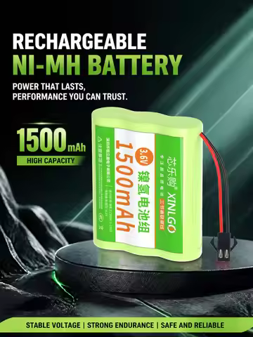 3.6V 3S AA NiMH Battery Pack With SM JST 2P Connector Cable 600 1500mAh For Robot Model Mini Electro